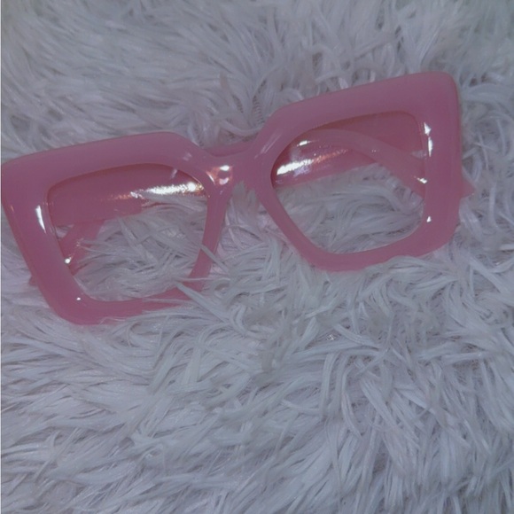 Pink Square Frame Sunglasses - Picture 4 of 4
